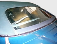 Replacement rear perspex window