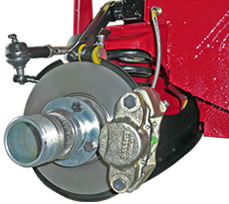 MG Midget hub and brake assembly
