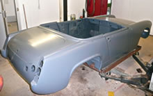 Hertitage shell with doors and front wings fitted.