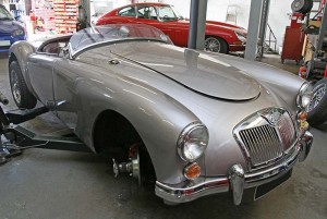 MGA repairs at EMGC Uckfield workshop
